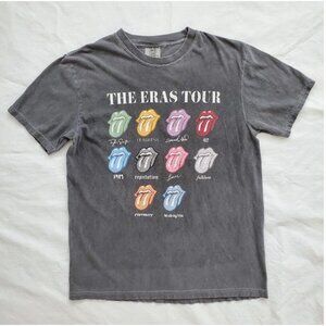 Taylor Swift The Eras Tour Grey Graphic T-shirt Size M